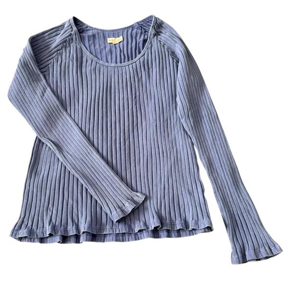 Knox Rose Tops - Knox Rose Lavender Ribbed Long Sleeve Top Women’s L